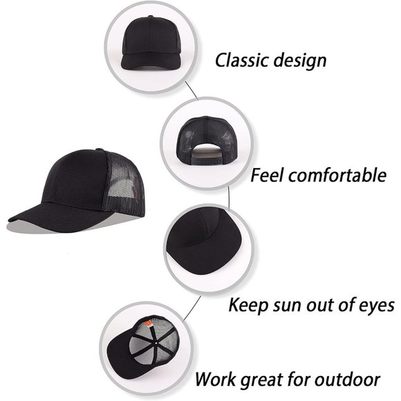 Man Classic Mesh Panels Vintage Baseball Cap - Picture 9 of 9